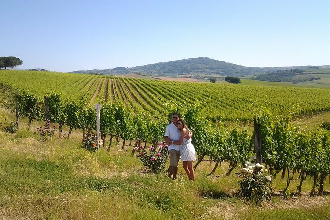 Brunello Vineyards Bus Tour - Stop one: walking through the vineyards