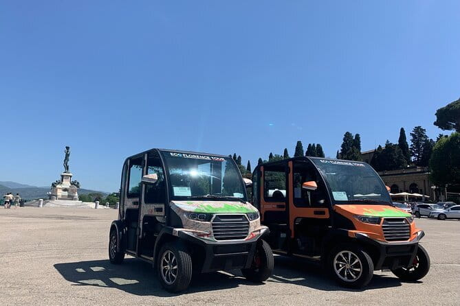 Center of Florence by golf cart - Santa Croce begins the eastern route