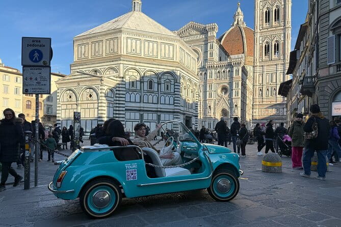Discover Florence city center on e-cabriot fiat 500 - San Miniato al Monte Adds a Quieter Hilltop Stop