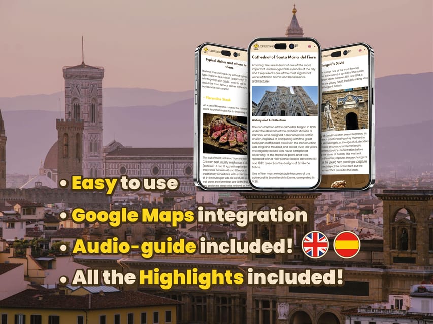 Firenze: Digital Guide made by a Local for your walking tour - Following the main monuments without a hurried group