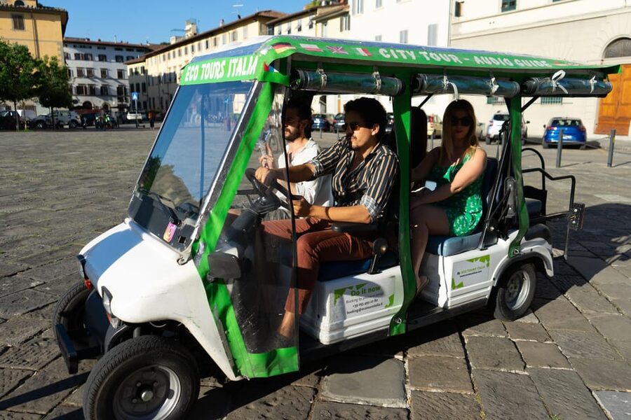 Florence: 60-Minute Eco-Friendly Golf Cart City Tour - Crossing Ponte Vecchio and Ponte Santa Trinita