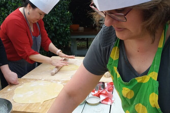 Florence Cooking Class with Wine Pairing in Mirella's Garden Home - Cooking with Mirella and Stefano