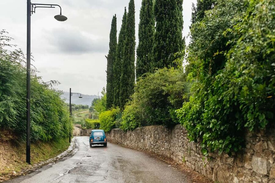 Florence: Countryside Vintage Fiat 500 Driving Tour - Leaving Florence by Cypress Avenue