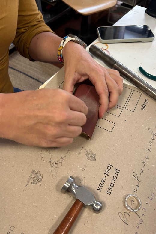 Florence: Custom wedding ring making experience. - Gold, stones, engraving, and shipping