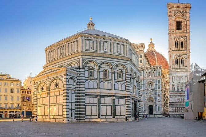 Florence: Duomo Complex with Tickets & City Walk Guided Tour - The Baptistery brings gold mosaics and famous doors together