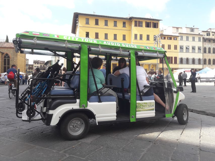 Florence: Eco-Friendly Golf Cart City Tour with Audio Guide - Audio guide or live driver?