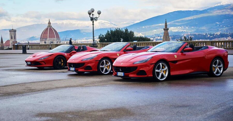 Florence: Ferrari Test Driver with a Private Instructor - A Ferrari start above Florence