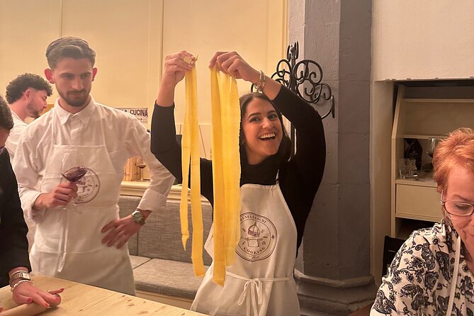 Florence: Flambé Cheese Wheel Truffle Pasta Class & Tiramisù - Starting with flour, dough, and two kinds of pasta