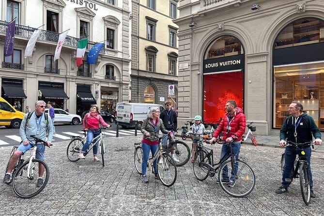 Florence, Guided Bike Tour to Discover the Secrets - Via de’ Tornabuoni, fashion, and polished Florence