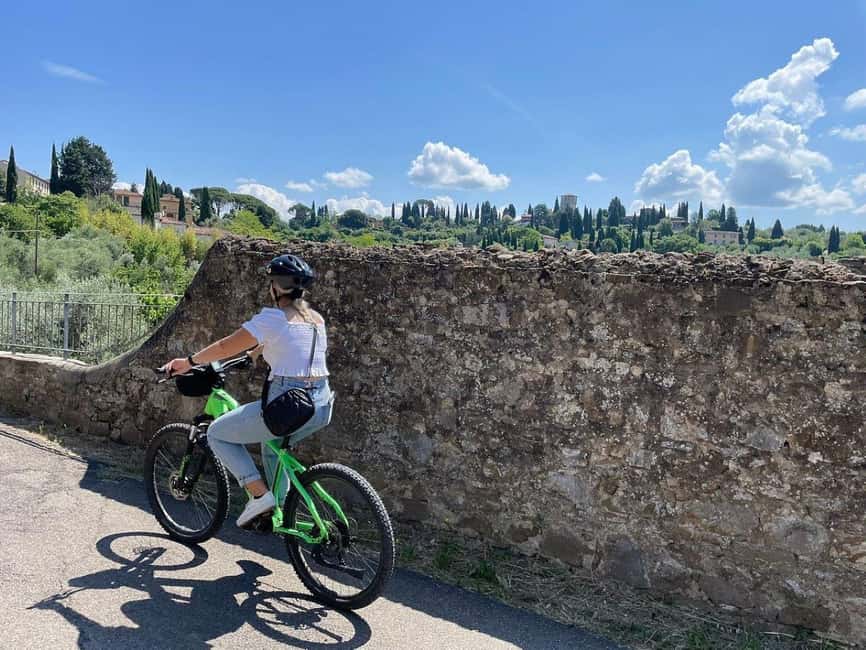 Florence: Half-Day Tuscan Countryside E-bike Tour with Wine - San Miniato al Monte and Florence from above