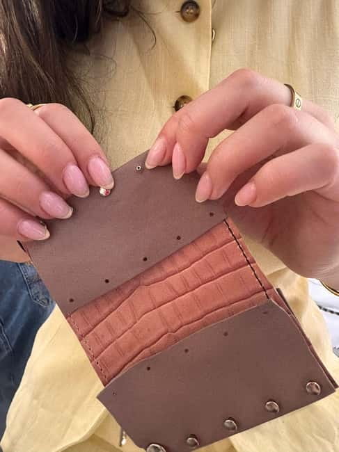 Florence: Leather Wallet-Making Workshop with Coffee - What the $96.29 price includes