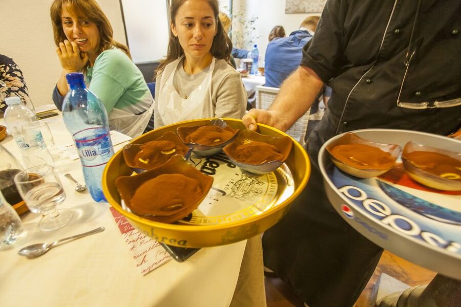 Florence: Market to Table Cooking Lesson - Tiramisu and the reward of sitting down to lunch