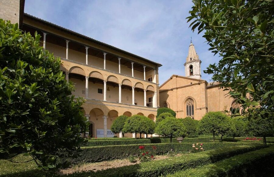 Florence: Orcia Valley, Montalcino, Pienza with Lunch & Wine - A cloister lunch with three Tuscan wines