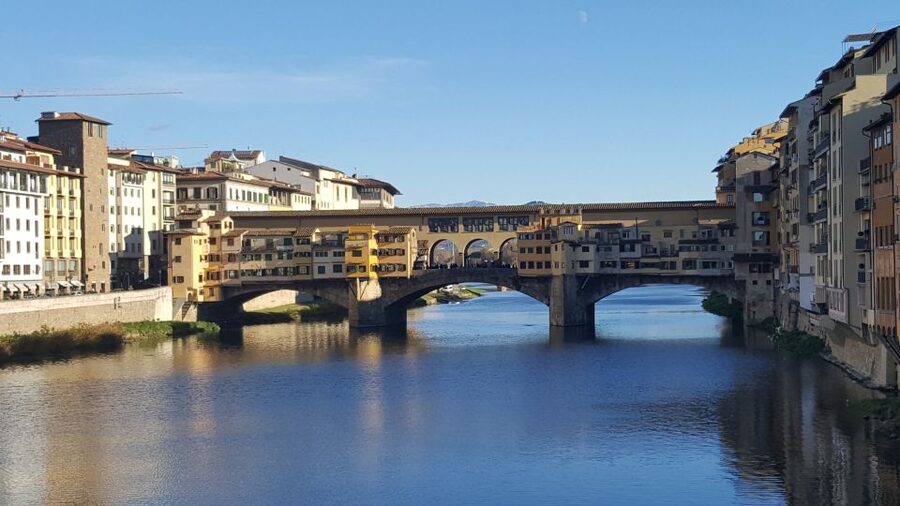 Florence: Private 4-Hour Walking Tour with Eugenia Gasheeva - Crossing Ponte Vecchio for the final view