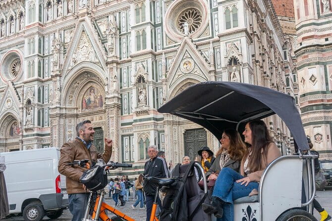 Florence Private Transportation in Rickshaw - Passing Florence’s major landmarks