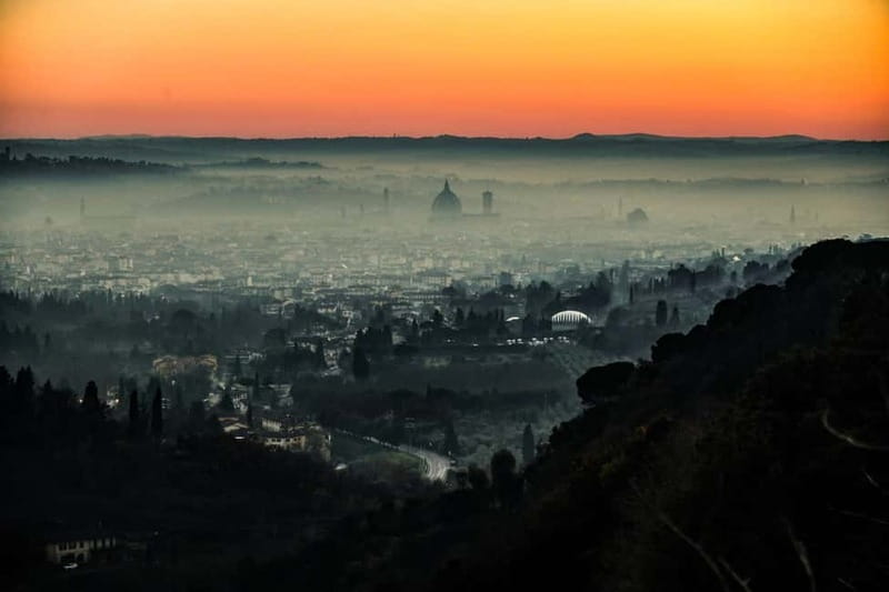 Florence:Sunset Panoramic Tour Fiesole & Michelangelo Square - Fiesole adds hills, distance, and a quieter view