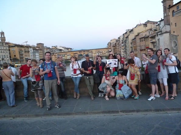 Florence Sunset Wine Tour - The first wine stop and the meaning of aperitivo