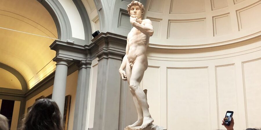 Florence: Timed Entry Ticket to Michelangelo's David & eBook - Entering the gallery with a timed slot