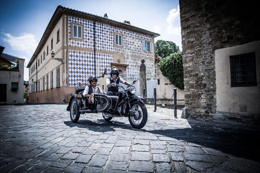 Florence Vintage Motorcycle Sidecar ride - Morning or Sunset - San Miniato al Monte and the Porte Sante
