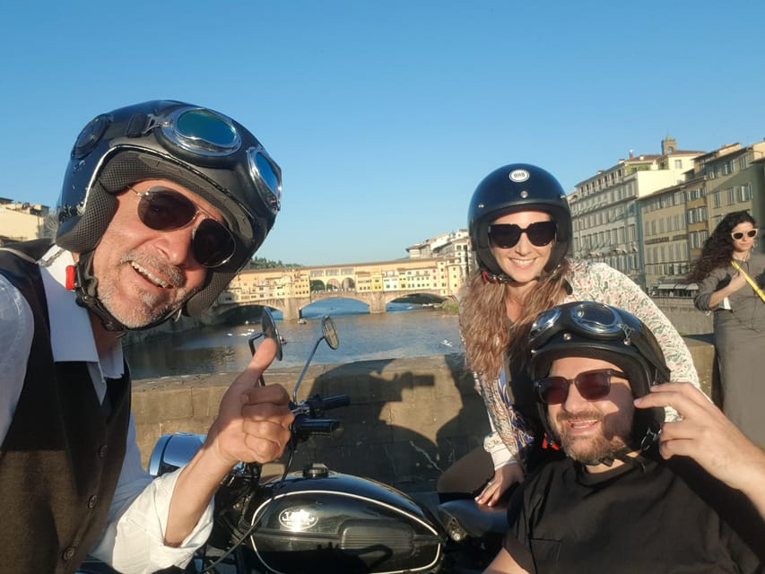 Florence Vintage Motorcycle Sidecar ride - Morning or Sunset - The optional winery ride and tasting