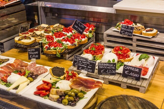 Florence Walking Tour – Hidden Gems - Mercato Centrale and the food of Tuscany