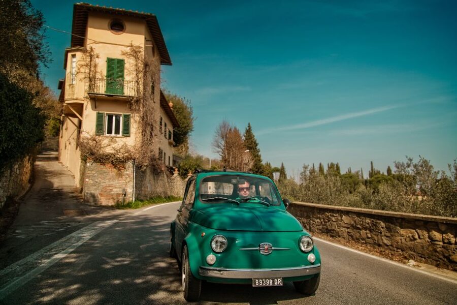 Florence Wine Tasting and Tuscan Lunch in a Vintage Fiat 500 - Starting in Scandicci, not central Florence