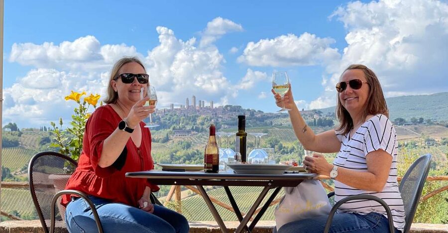 Florence: Wineries, Tastings, Lunch & San Gimignano Day Trip - The first winery: wine, olive oil, and farm-made extras
