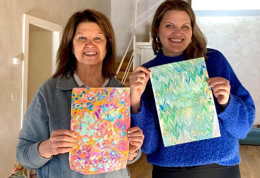 Florentine Paper Marbling Artisan Experience - Jen Leo’s introduction to the craft