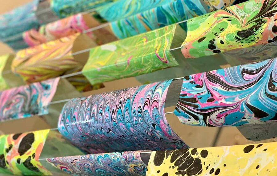 Florentine Paper Marbling Artisan Experience - Watching colors become patterns