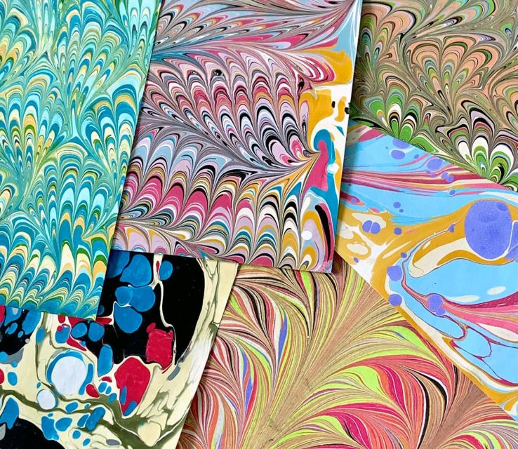Florentine Paper Marbling Artisan Experience - What the class is like for children and families