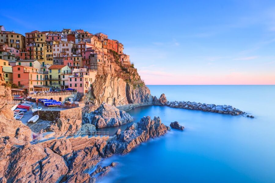 From Florence: Cinque Terre & Pisa Leaning Tower Day Tour - The coastline by boat, weather permitting