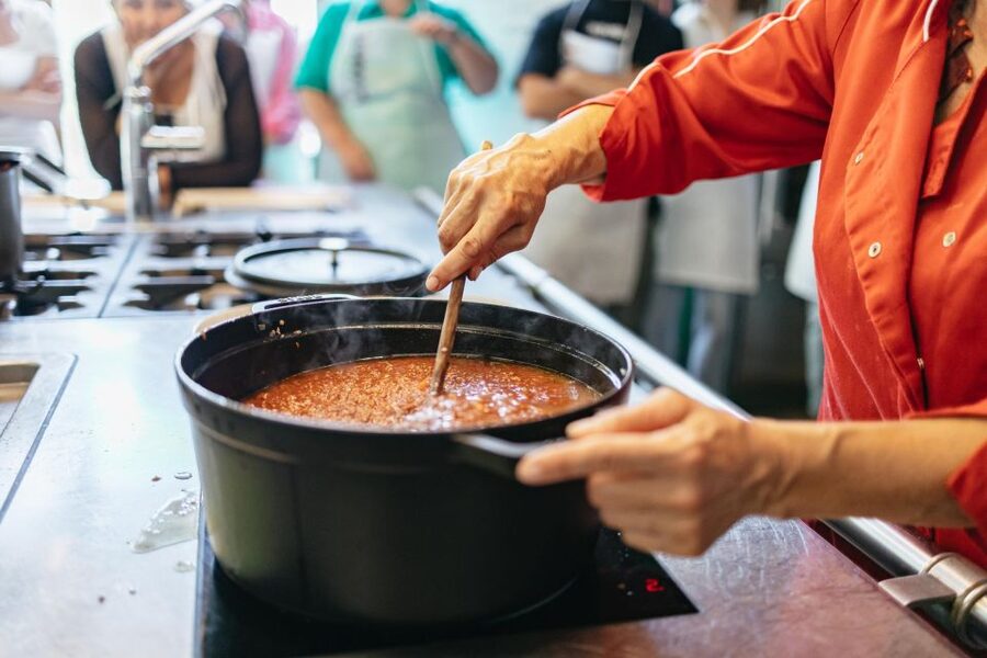 From Florence: Cooking Class & Lunch at Tuscan Farmhouse - Rolling pasta and building a Tuscan meal