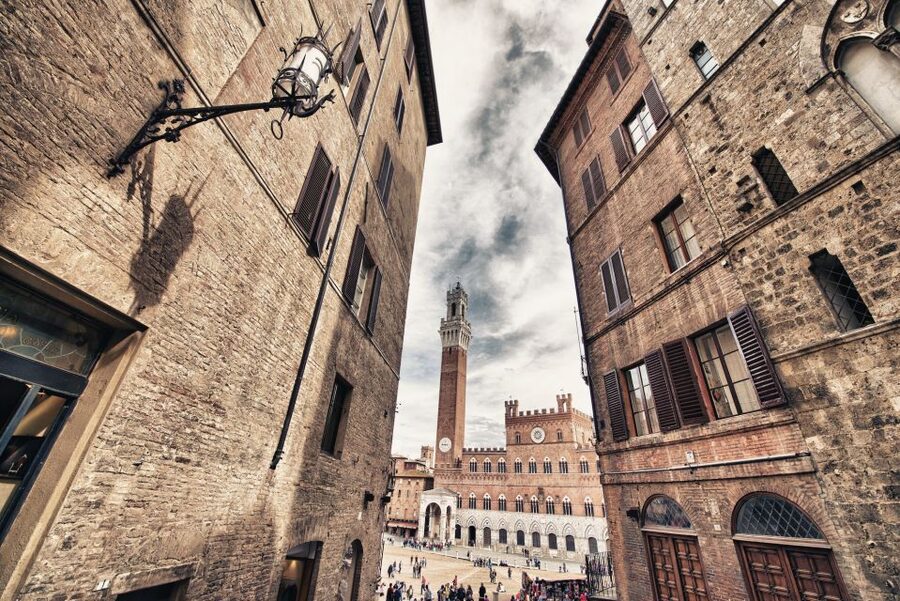 From Florence: Private Siena, San Gimignano + wine tasting - Monteriggioni gives you a smaller medieval pause