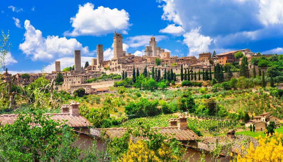 From Florence: Semi Private Deep Wine Chianti San Gimignano - Piazzale Michelangelo gives you Florence in one look