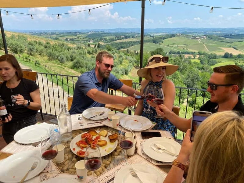 From Florence: Tuscany & San Gimignano Tour with 2 Tastings - First winery: a polished Tuscan tasting