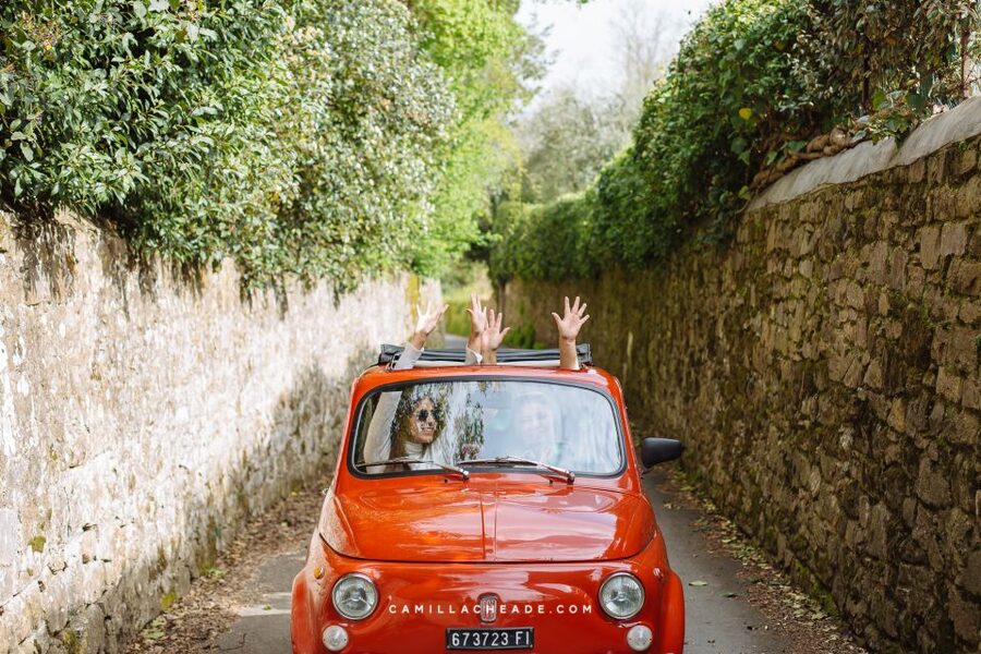 From Florence: Vintage Fiat 500 Chianti & Tuscany Wine Tour - At the family-run farm and vineyard