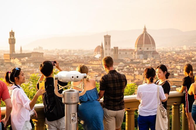 Golf Cart Tour of Florence Michelangelo & Panoramic Hills - Piazzale Michelangelo delivers the big view