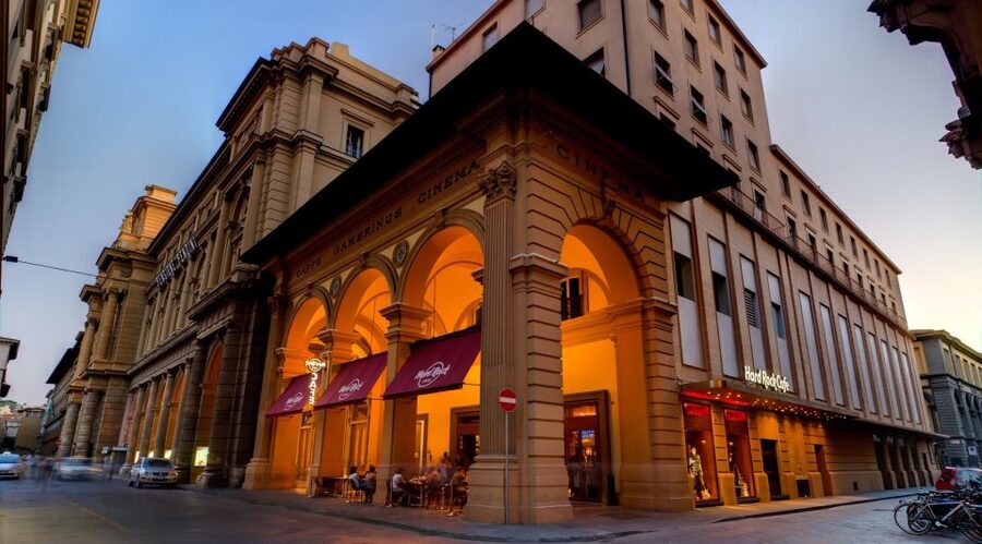 Hard Rock Cafe Florence with Set Menu for Lunch or Dinner - A meal inside Florence’s former Gambrinus Cinema