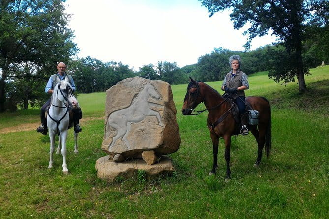 Horseback riding & Wine Tasting and snack Lunch at noble Estate - Getting ready for the one-hour horseback ride