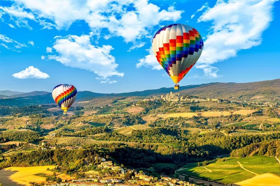 Hot air balloon flight in Tuscany - The Three-Hour Plan, From Meeting Point to Landing