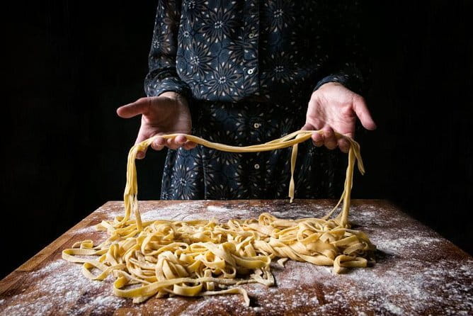 Learn How to Make Traditional Tuscan Tagliatelle in Florence - Making pasta in Francesca’s Florence home