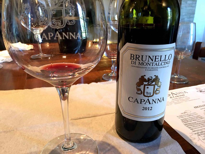 Montalcino: Small-Group Brunello Wine Tour from Florence - First winery: from cellar doors to the taste in your glass