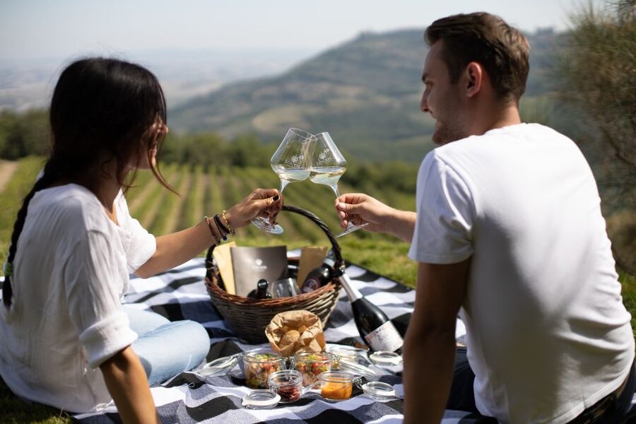 Montalcino: Vineyard Picnic with a Bottle of Wine - Arriving at Corte Pavone From Montalcino