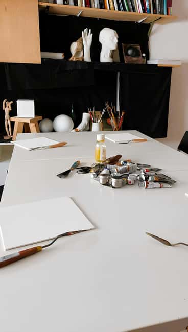 Palette Knife Painting Class Florence - Getting your artwork home