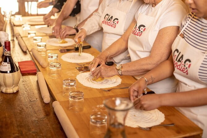 Pasta and Tiramisu Cooking Class with optional Local Market Tour - Making ragù and tomato sauce before the pasta
