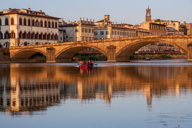 Rafting on the Arno River in Florence under the Arches of Pontevecchio - Why the Arno makes a fine break from Florence’s streets