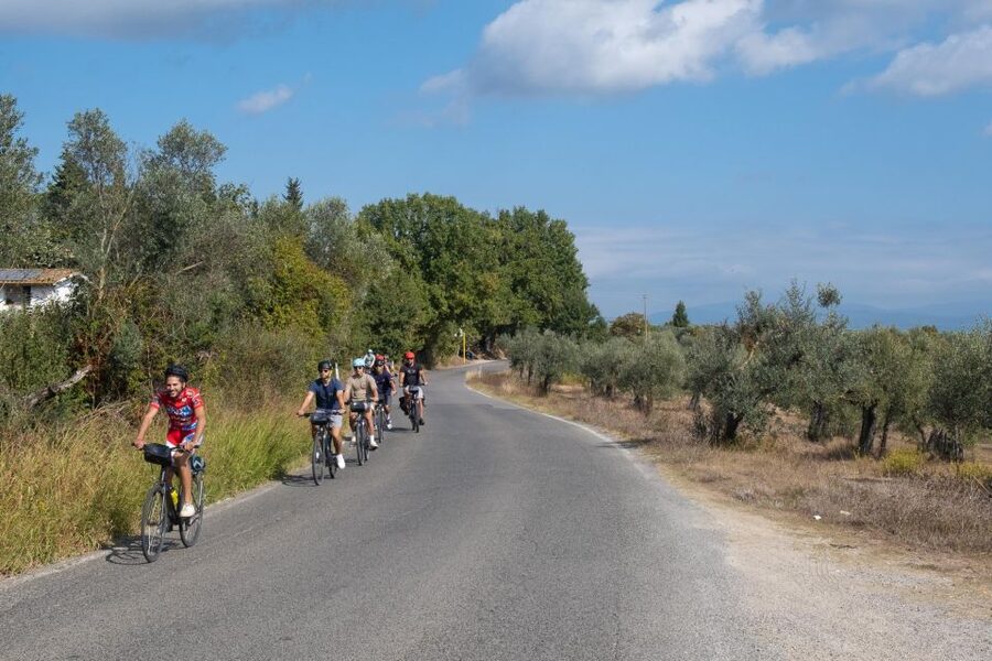 Tuscany Hills Bike Tour with Lunch at farm and Wine Tasting - Lunch at a family-run Chianti farm