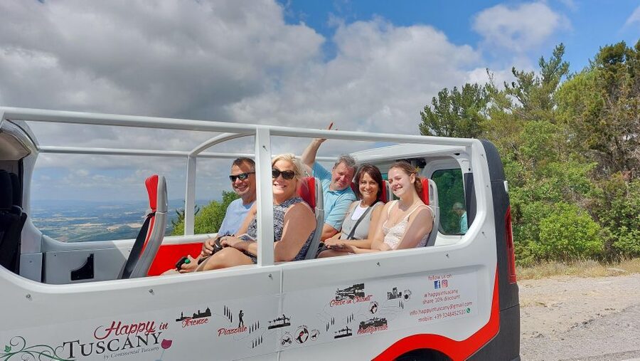 Wine Tour in Open Top Van - Leaving Florence for the Chianti hills